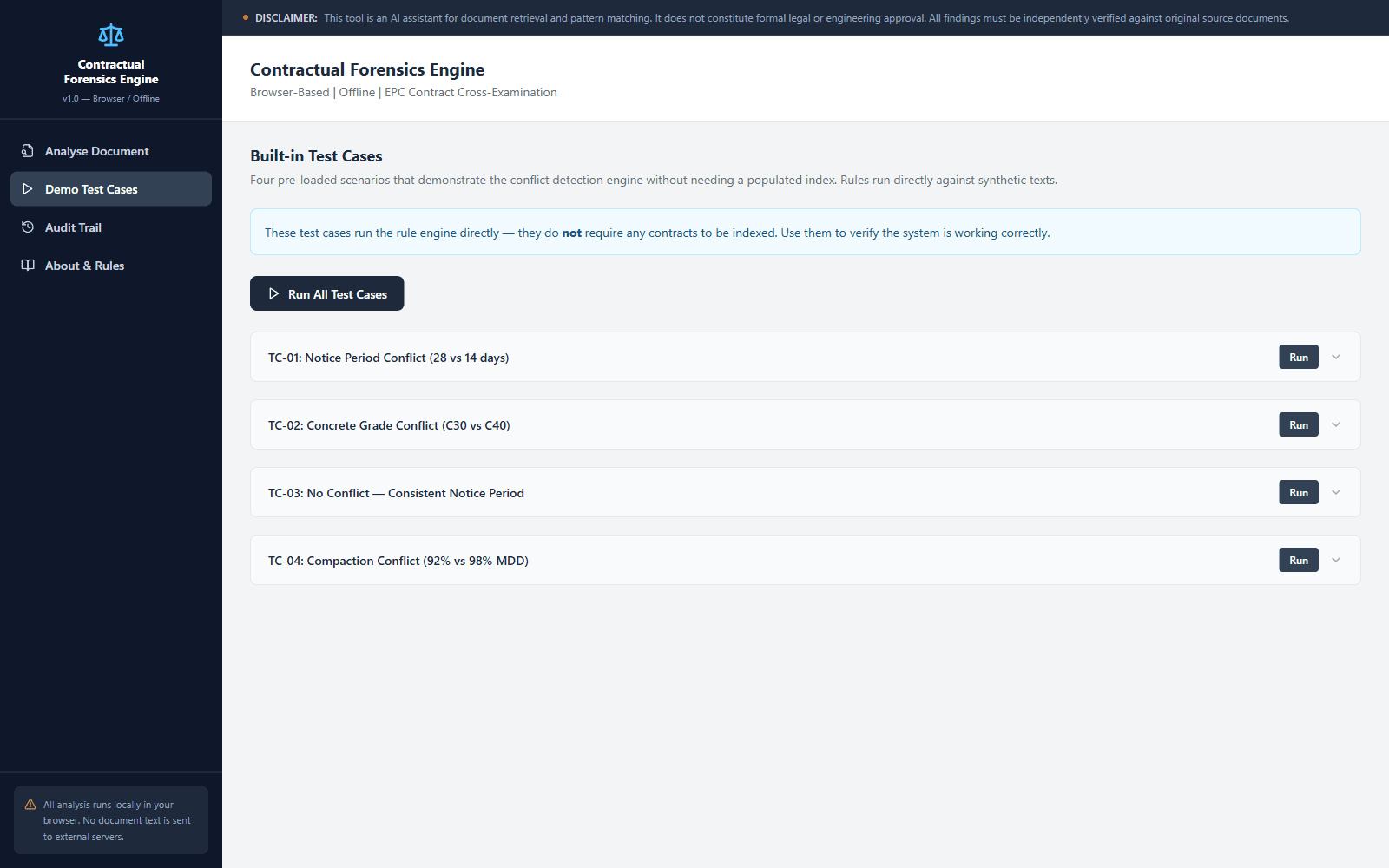 Contract Forensics home